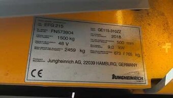 Elektrický vysokozdvižný vozík Jungheinrich EFG 215 Li-Ion - 10