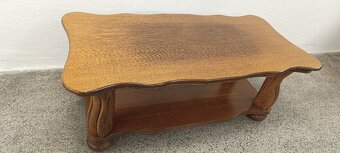 Rustikální konferenční stolek, nábytek z masívu - 10