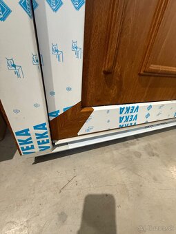 Plastové vchodové dvere,zlatý dub/biela,špičková kvalita - 10