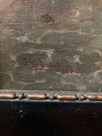 Obrazy starožitné 4 kusy - 10