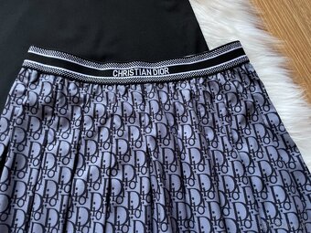 Dior súprava - polokošeľa+sukňa - čierna - 10