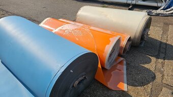 Fólia modrá - nová nepoužitá - pevná odolná - 10