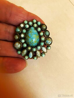 Starožitná vintage brošňa - 10