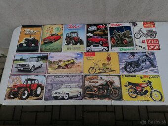 Predám drevené a plechové cedule- tabule k veteránom - 10