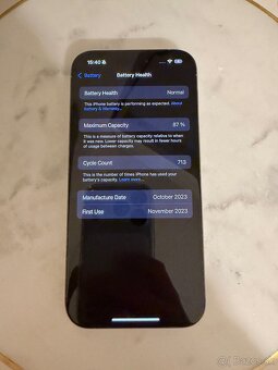 Predám iPhone 15 Pro Natural Titanium, 128 GB + kryt apple - 10