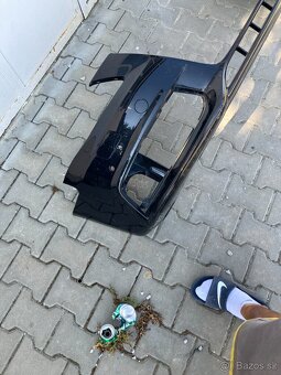 Predni naraznik audi a4 b8 07-12 cerny ostrik pdc - 10