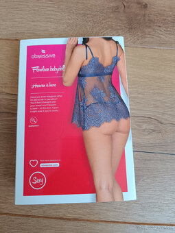 Modra romanticka kosielka S/M - 10