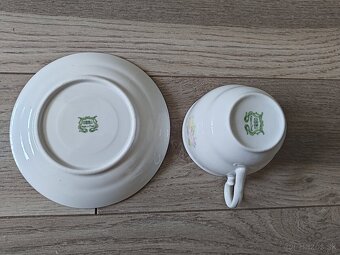 Retro sady na kavu - 6 tanierikov a 6 salok - 10