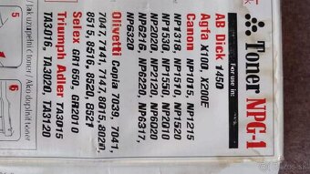 Tonery CANON, MINOLTA, OKI - 10