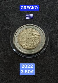 2 eurové pamätné mince Grécko - 10
