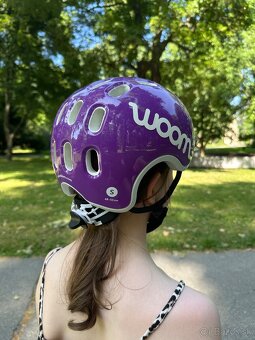 Detská prilba WOOM fialová na bicykel - 10