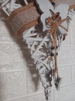 Staršie závesné veľké vypuklé srdce 40x30 cm - 10