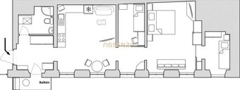 ASSENZIO-PREDAJ-3izbový byt -65m2- OBCHODNÁ UL.- BRATISLAVA - 10