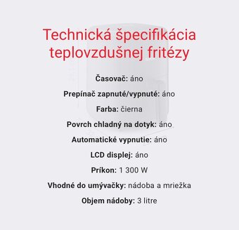 TEFAL Easy Fry Teplovzdušná fritéza - 10