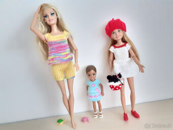 Oblečenie šaty pre bábika Barbie babiky Stefi čiapka - 10
