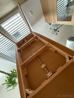 Rozkladací jedálenský stôl MADOX svetlý dub 150/190 cm 90 cm - 10