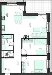 KOLAUDUJEME 3 i. bytu s terasou a záhradou 193 m2, Nová Tehe - 10