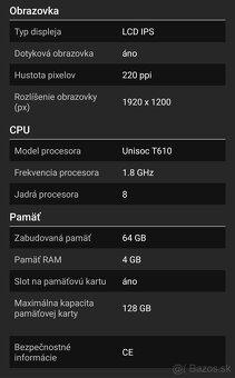 Tablet Lenovo Tab M10 - 10