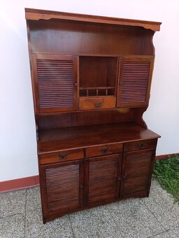 Selský příborník, rustikální kredenc, nábytek z masívu - 10