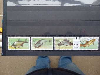 Poštové známky č.442 - VTÁCI, RYBY, MOTÝLE - 10