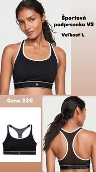 Victoria’s Secret čierno biela športova podprsenka L - 10