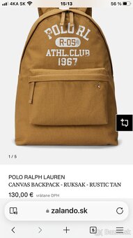 predam ruksak novy Polo Ralph Lauren plateny - 10