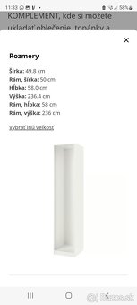 Skriňa ikea pax - 10