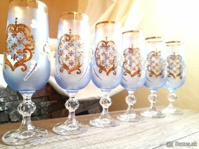Ručne maľované poháre - sady - 10