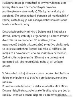 Kolobežka Micro Mini Deluxe LED - 10