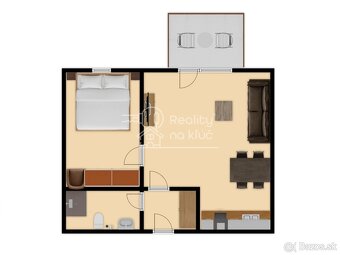 Na predaj dva zariadené 2-izbové apartmánové byty s balkónom - 10