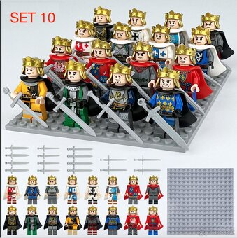 Figúrky Rytieri 4 - typ lego, nové, nehrané - 10