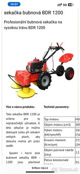 DVOUBUBNOVÁ sekačka VARI BDR 1200 zánovní stav - 10