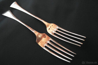 Strieborná vidlička 2ks striebro - 10