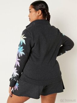 Victoria’s Secret PINK hal-zip farebna trblietava mikina XS - 10