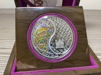 Fiji 2013 snake Yin and Yang Strieborná minca zberatelska - 10