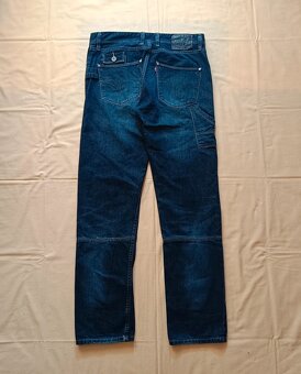 Rare Levis modré rovné džínsy rifle straight jeans 33x34 - 10