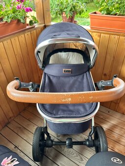 Kombinovaný kočík Moon Scala Navy + Vajíčko Cybex Aton 5 - 10
