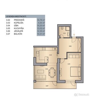NA PREDAJ 2-izbový apartmán v Demänovej - 10