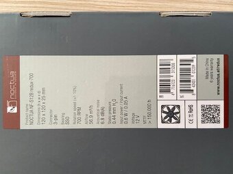 Noctua NF-S12B redux 700, SSO ložisko, ZÁRUKA 5 rokov - 10