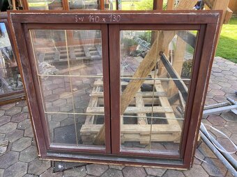 Predám použité eurookná drevene - 10