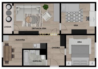 PREDAJ - 3 IZBOVÝ BYT S LOGGIOU, SÁZAVSKÉHO, BARDEJOV - 10