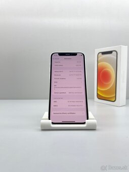iPhone 12 MINI WHITE NOVÁ BATÉRIA 100% + PRÍSLUŠENSTVO - 10