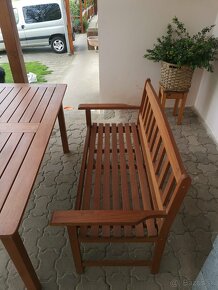 Záhradné sedenie, drevené - 10
