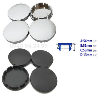 Krytky do disku 56/60mm - 10