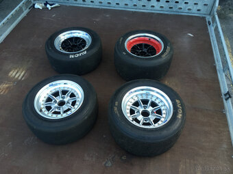 Retro rally disky Braid 1RC 13" + 2 sady pneu - 10
