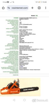 Motorová píla Sachs Dolmar 102 - 10