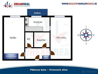 Zrekonštruovaný a zariadený 2-izb. byt s balkónom - Hroncova - 10