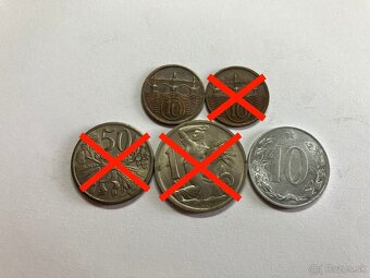 Československo mince - vzácnejšie ročníky - 10