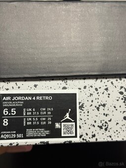Jordan 4 ruzove tenisky Oreo Pink - 10