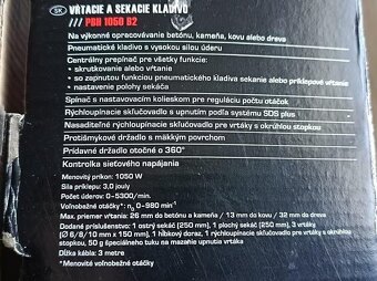 PARKSIDE® Vrtacie a sekacie kladivo PBH 1050 s príslušenstvo - 10